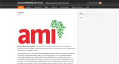 Desktop Screenshot of africanmathsinitiative.net